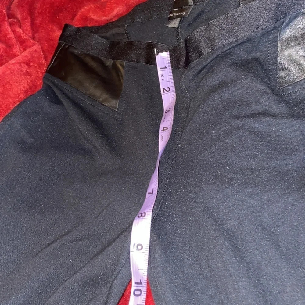 Danier Leather black moto Pants Sz 10 - Picture 7 of 10